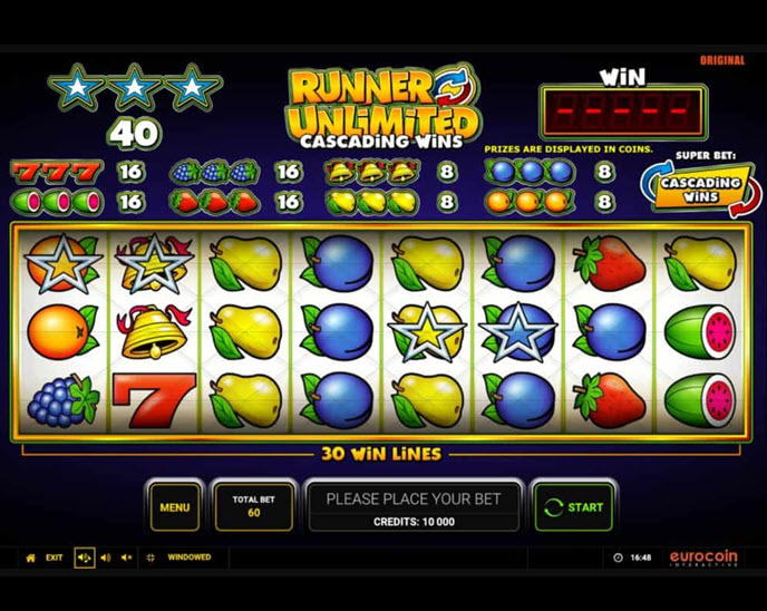 Runner Unlimited Cascading Wins