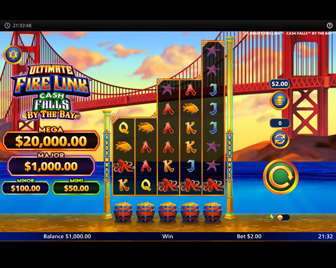 Ultimate Fire Link Cash Falls By The Bay