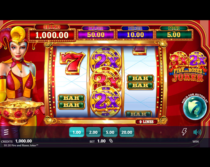 3x 2x Fire and Roses Joker