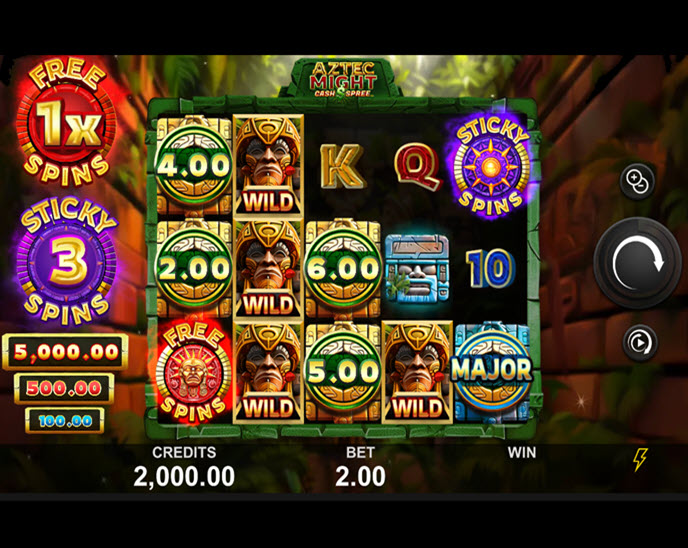 Aztec Might Cash Spree