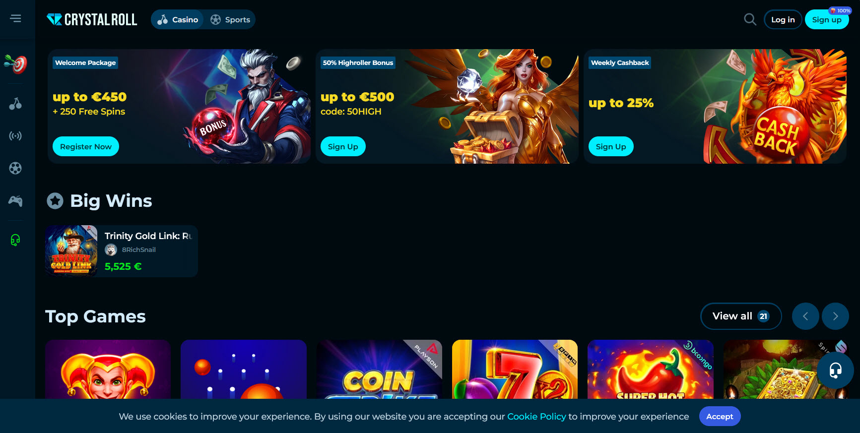 Crystal Roll Casino