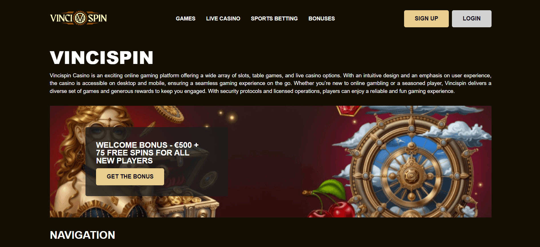 Vincispin Casino