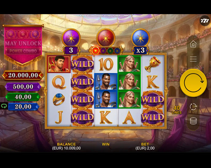 Arena of Gold: Shields of Glory Power Combo