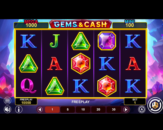 Gems and Cash Win Spins