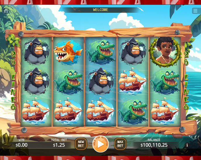 Desert Island Adventure Lock 2 Spin