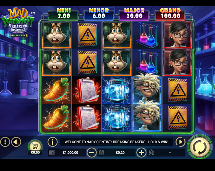 Mad Scientist Breaking Beakers