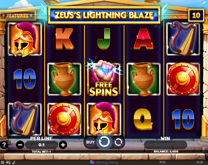 Zeus’s Lightning Blaze