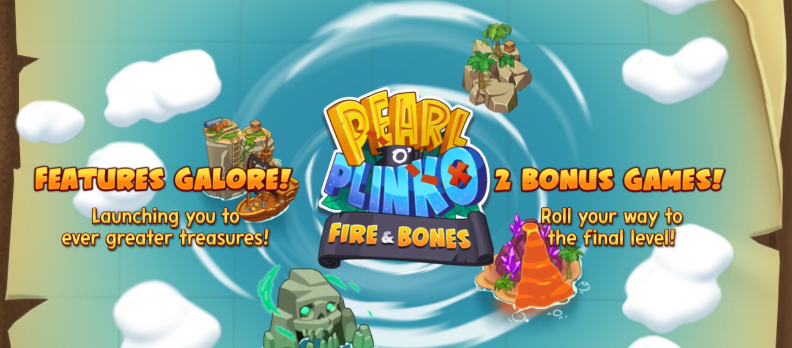 Новы гульнявы аўтамат Pearl o’ Plinko - Fire & Bones