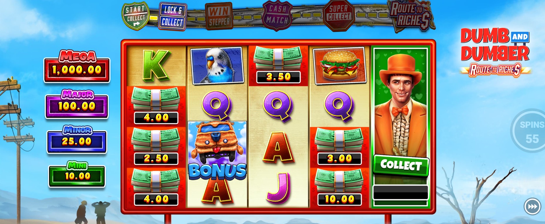Новы слот Dumb and Dumber: Route to Riches