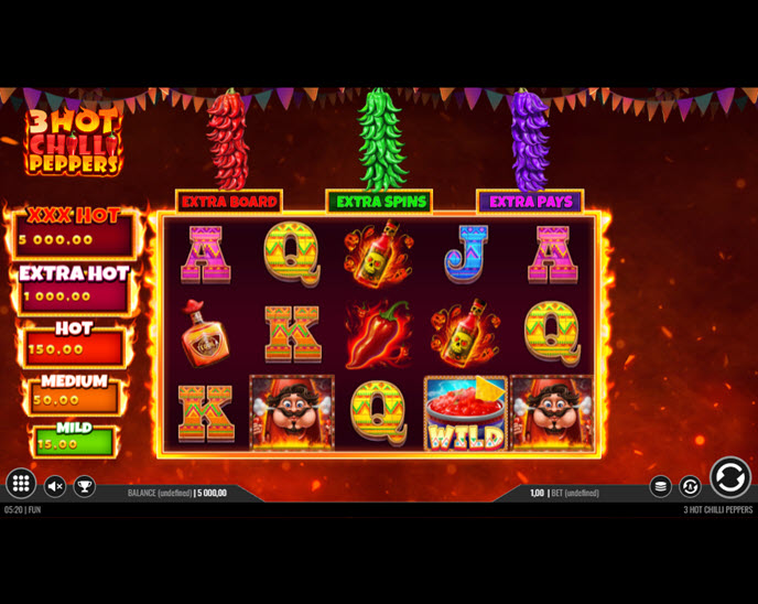 3 Hot Chilli Peppers