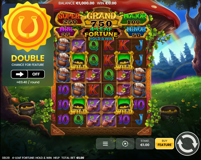 4-Leaf Fortune: Hold & Win