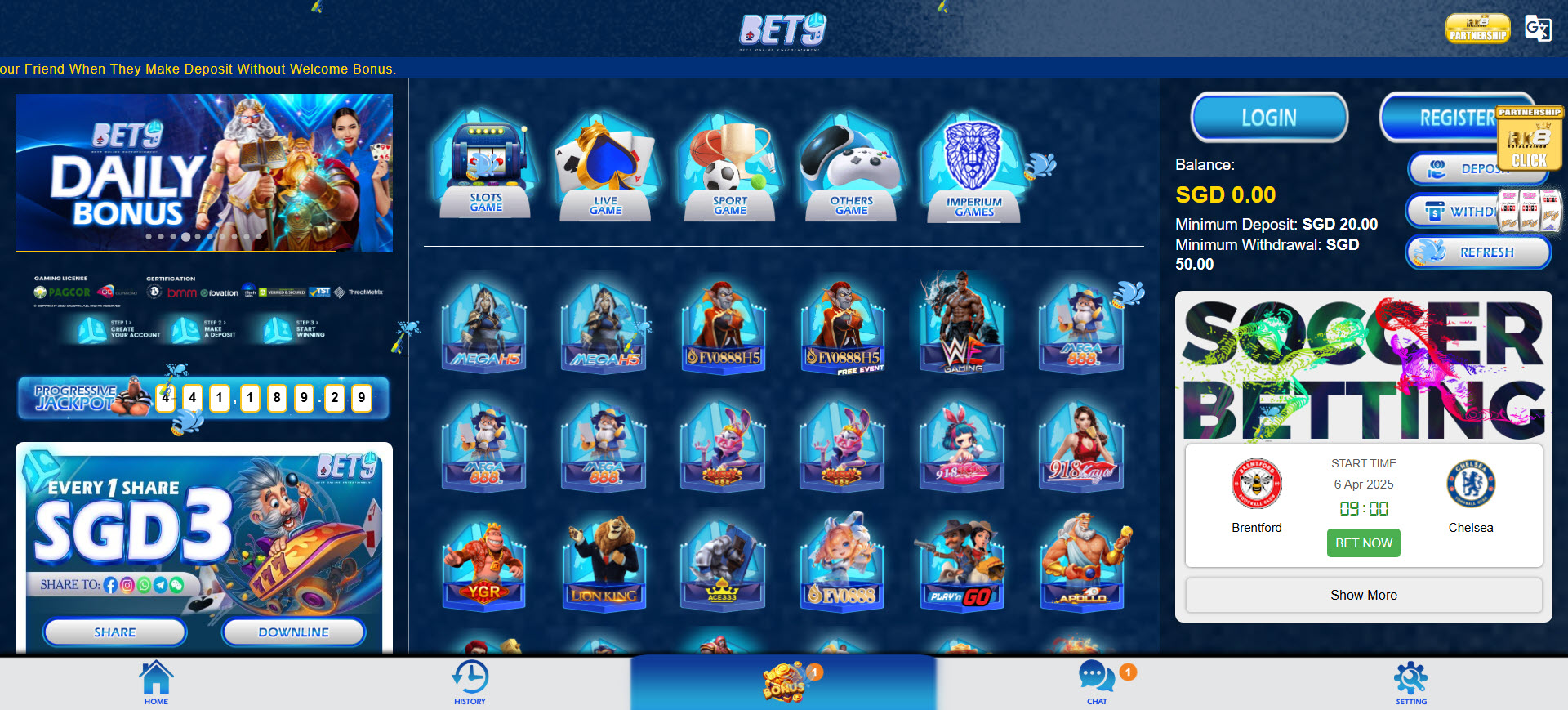 Bet9sg Casino
