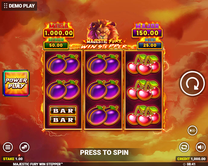 Majestic Fury Win Stepper