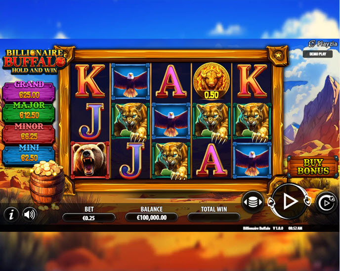Billionaire Buffalo Hold and Win