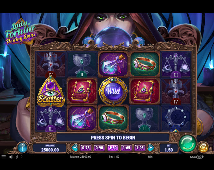 Lady of Fortune Destiny Spins