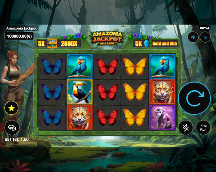 Amazonia Jackpot Hold and Win