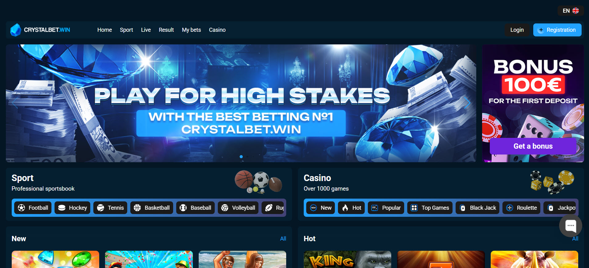 Crystalbet Win Casino