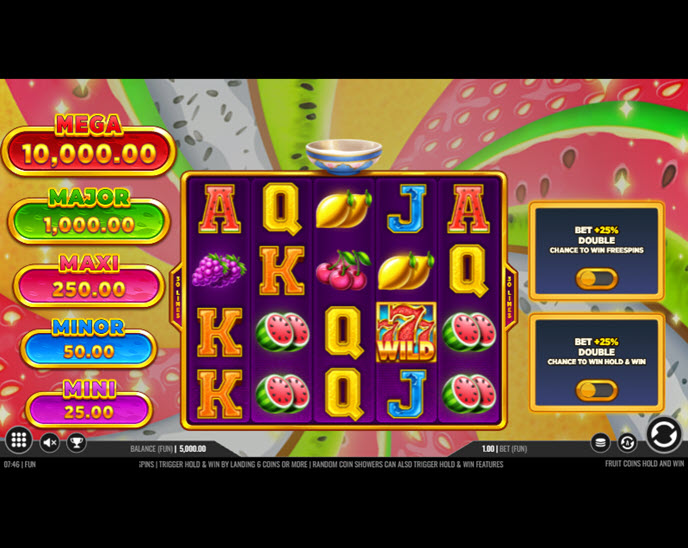 Fruit Coins Hold and Win