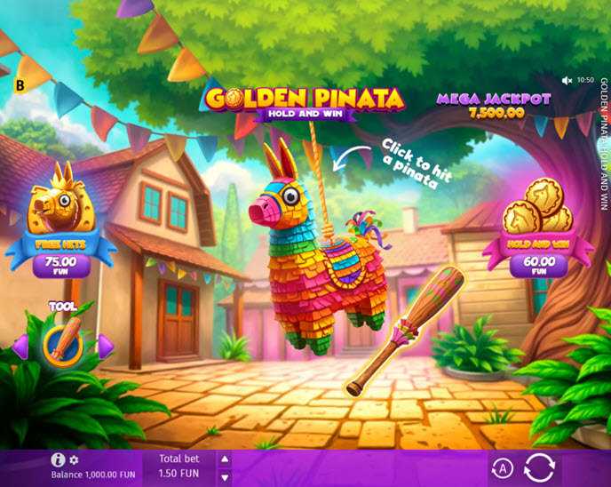 Golden Pinata Hold & Win