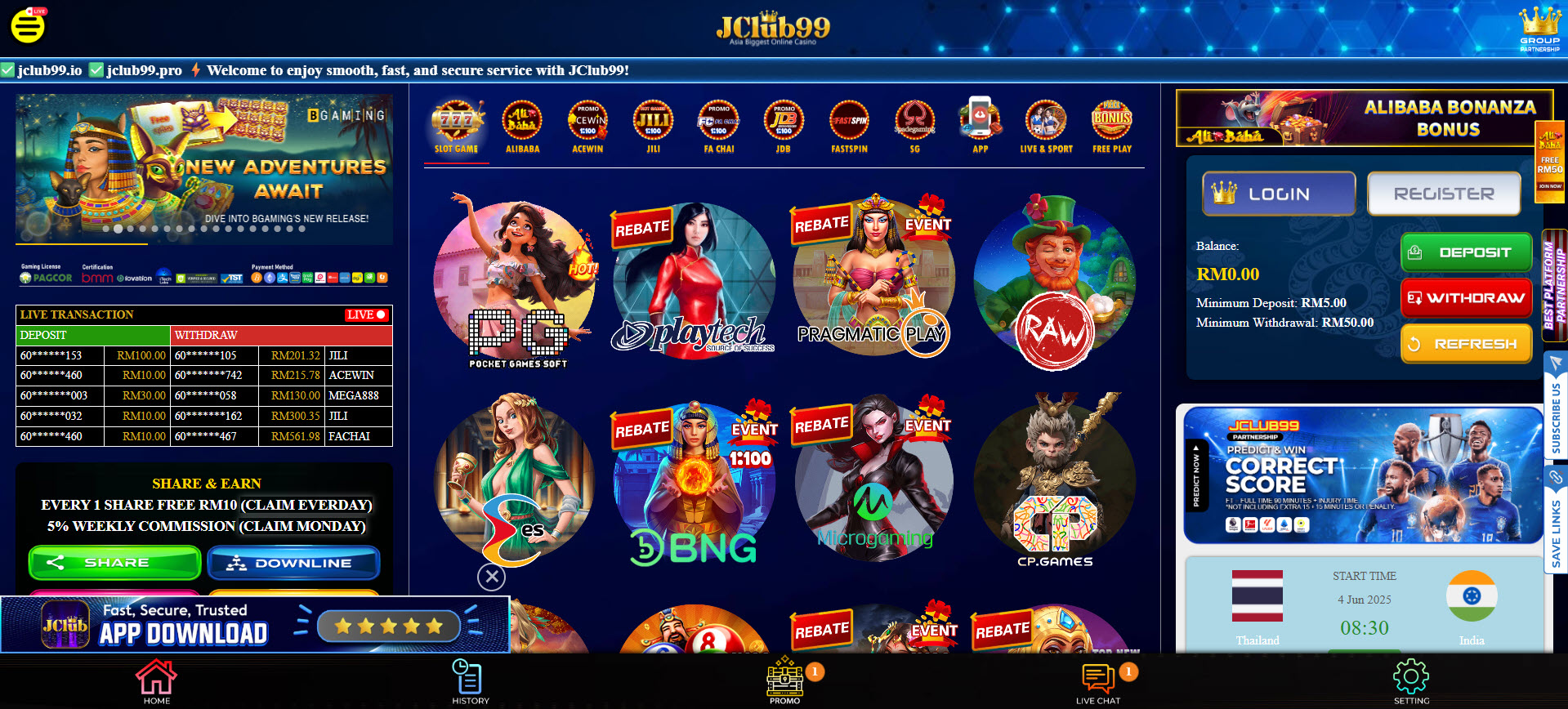 JClub99 Casino