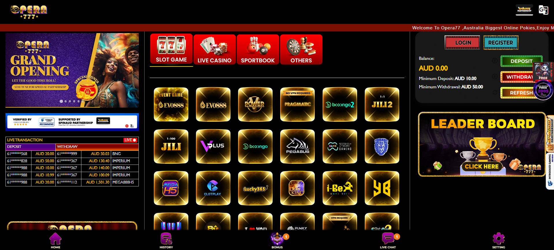 Opera777 Casino