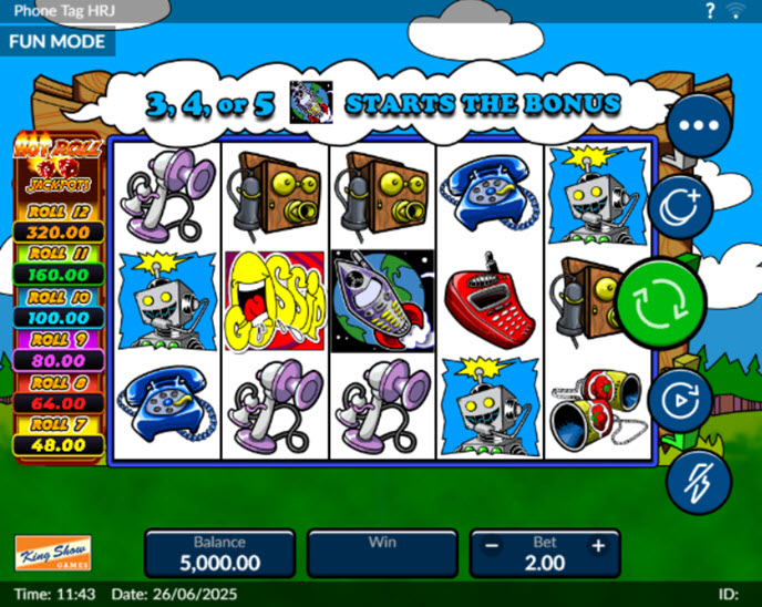 Phone Tag Hot Roll Jackpot