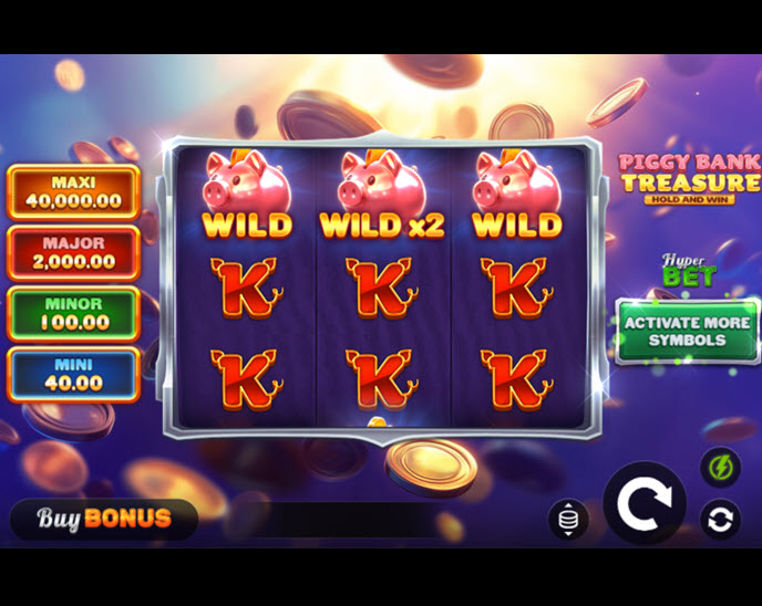 Piggy Bank Treasure Hold and Win