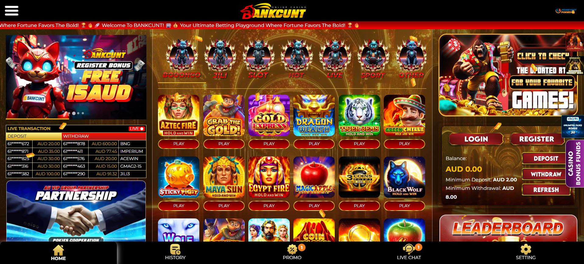 BankCunt Casino