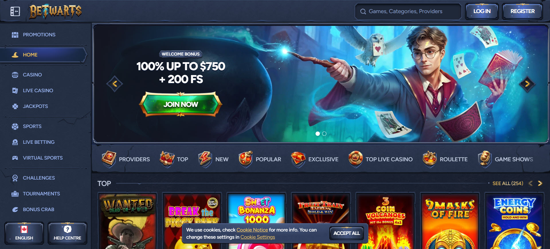 Betwarts Casino