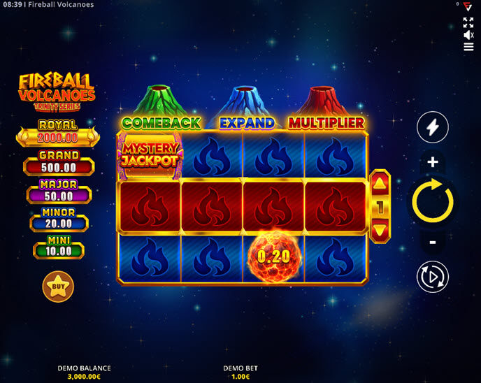 Fireball Volcanoes: Trinity Series