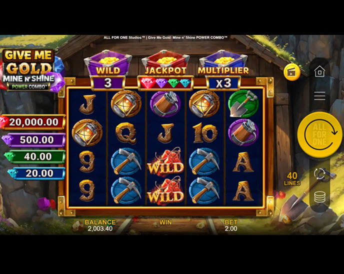 Give Me Gold: Mine n' Shine Power Combo