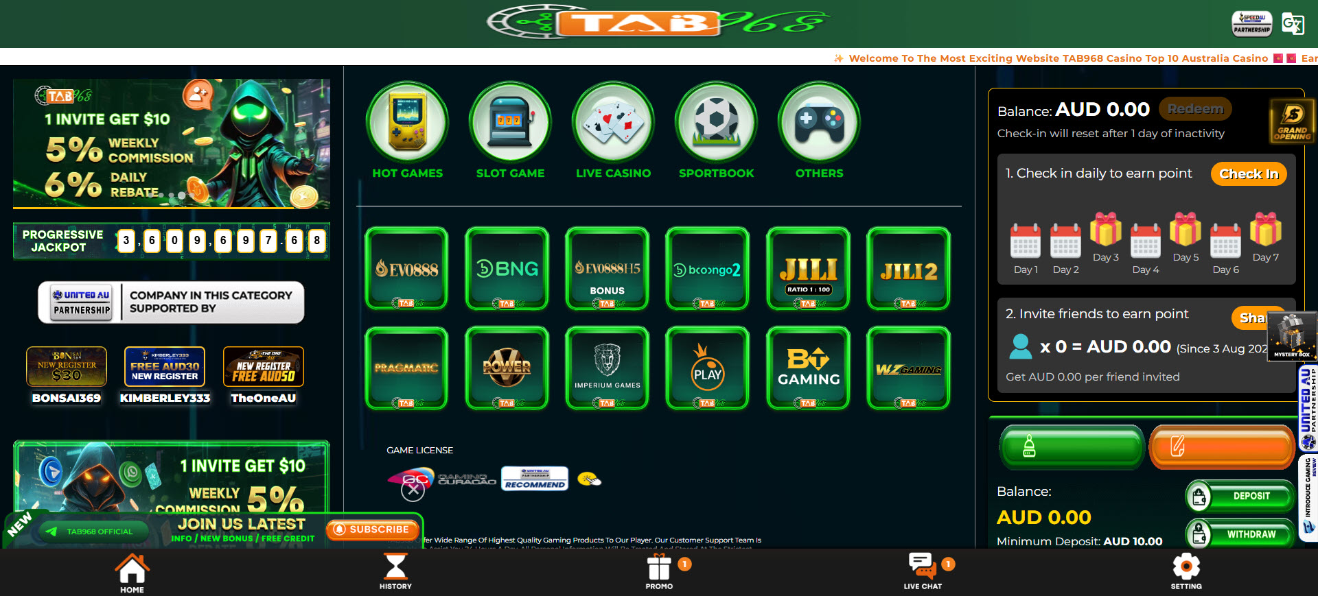 Tab968 Casino