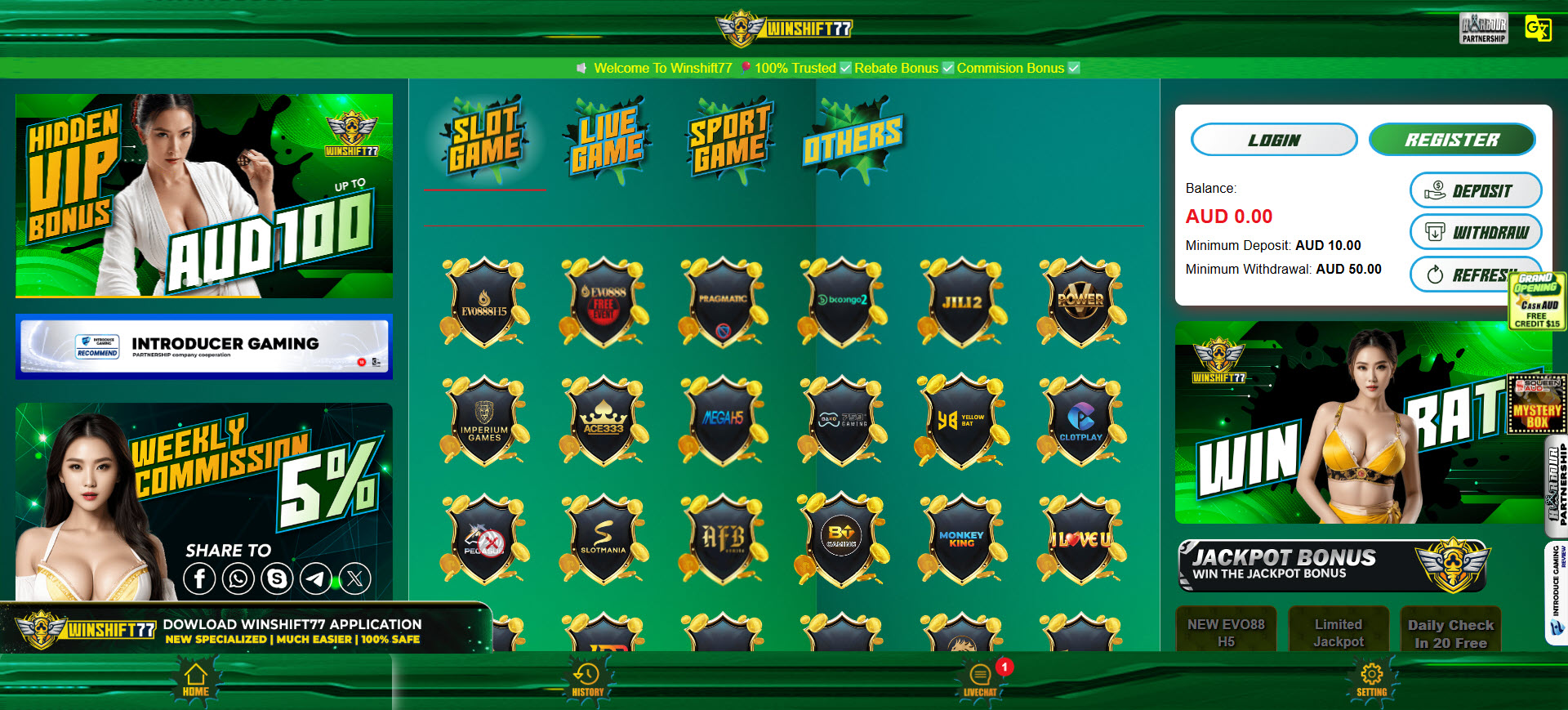 Winshift77 Casino