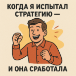 Калі я выпрабаваў стратэгію, і яна спрацавала