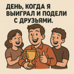 Дзень, калі я выйграў і падзяліўся з сябрамі!