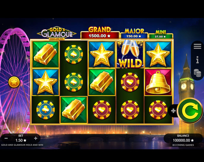 Gold & Glamour Hold and Win