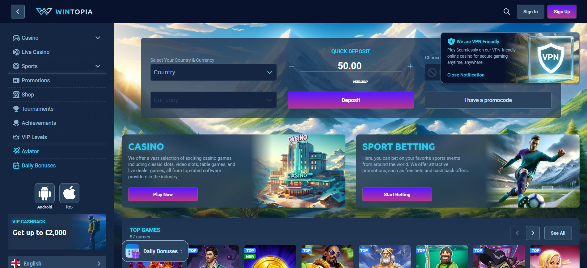 Wintopia Casino