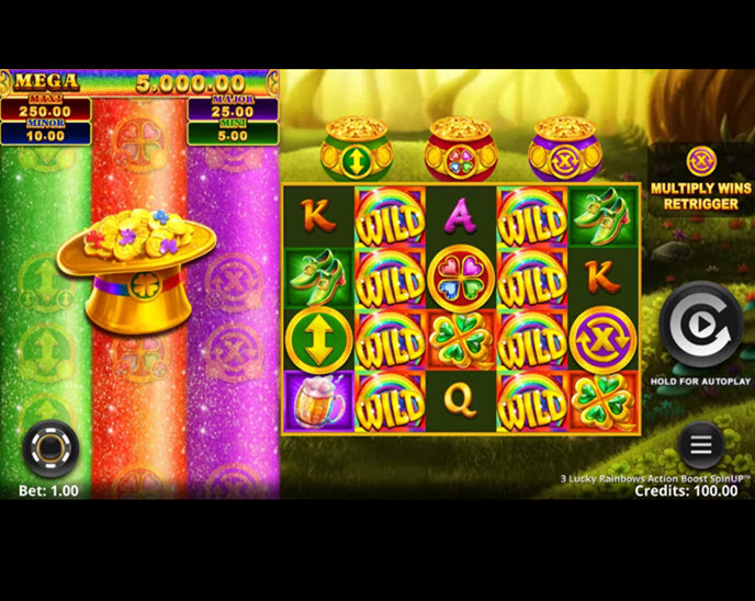 3 Lucky Rainbows Action Boost SpinUP