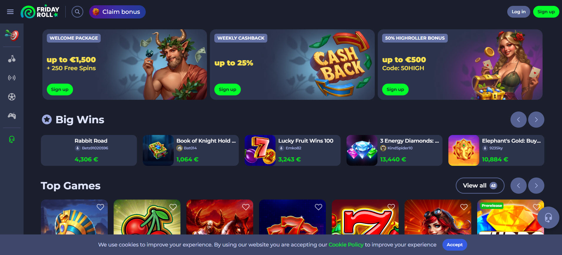 Fridayroll Casino