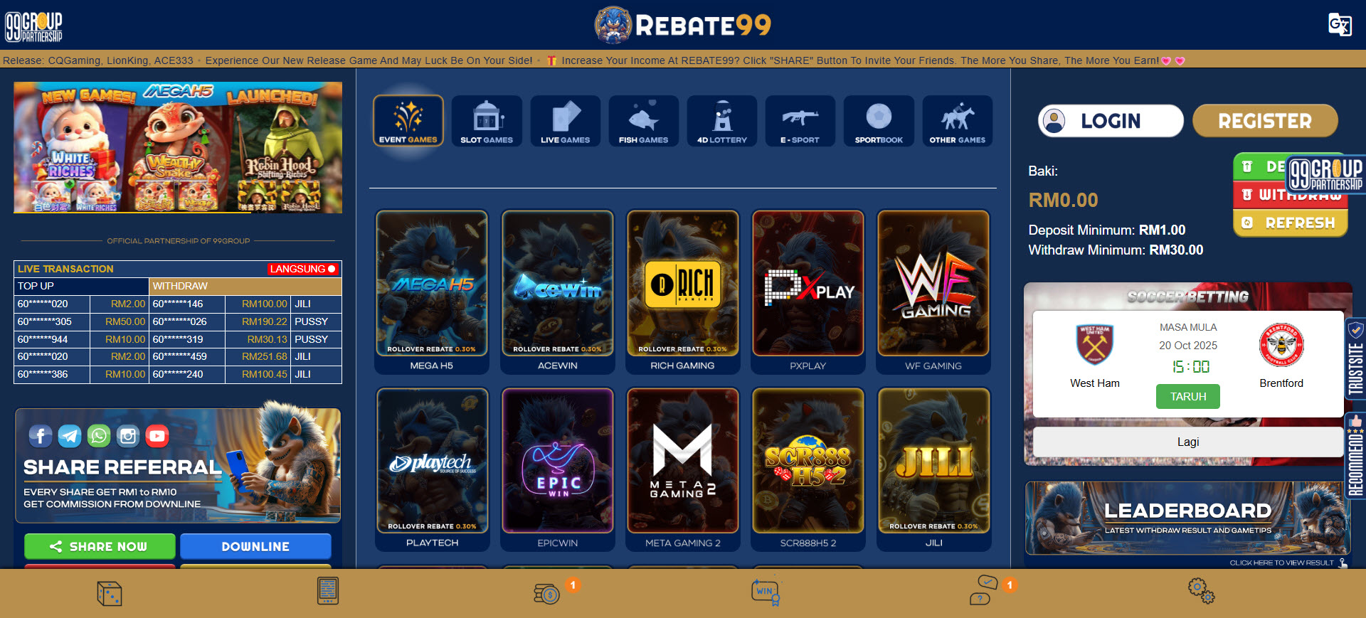 Rebate99 Casino
