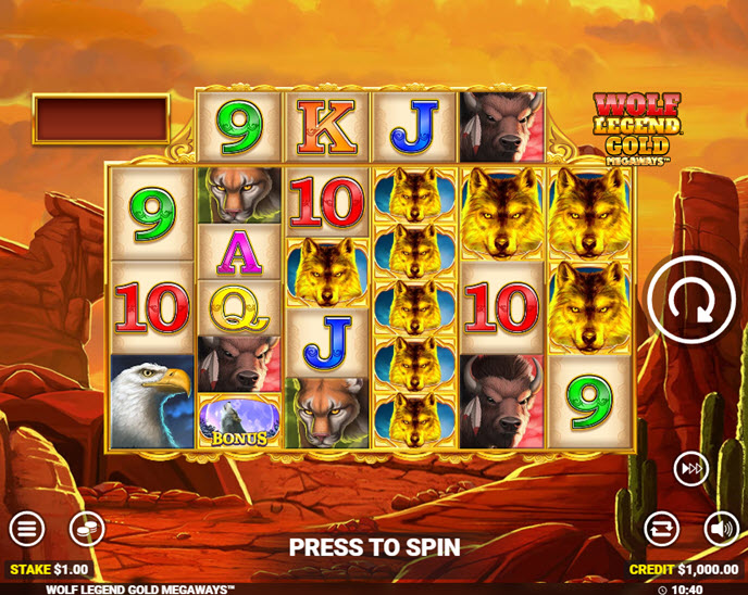 Wolf Legend Gold Megaways