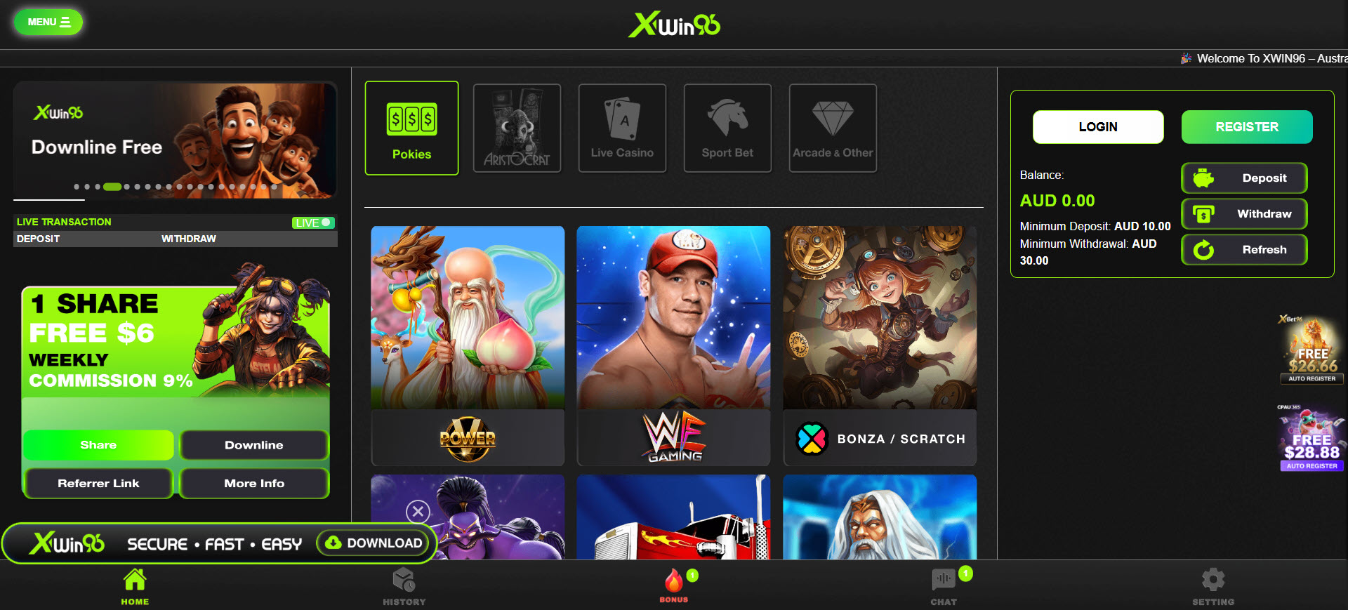 Xwin96 Casino