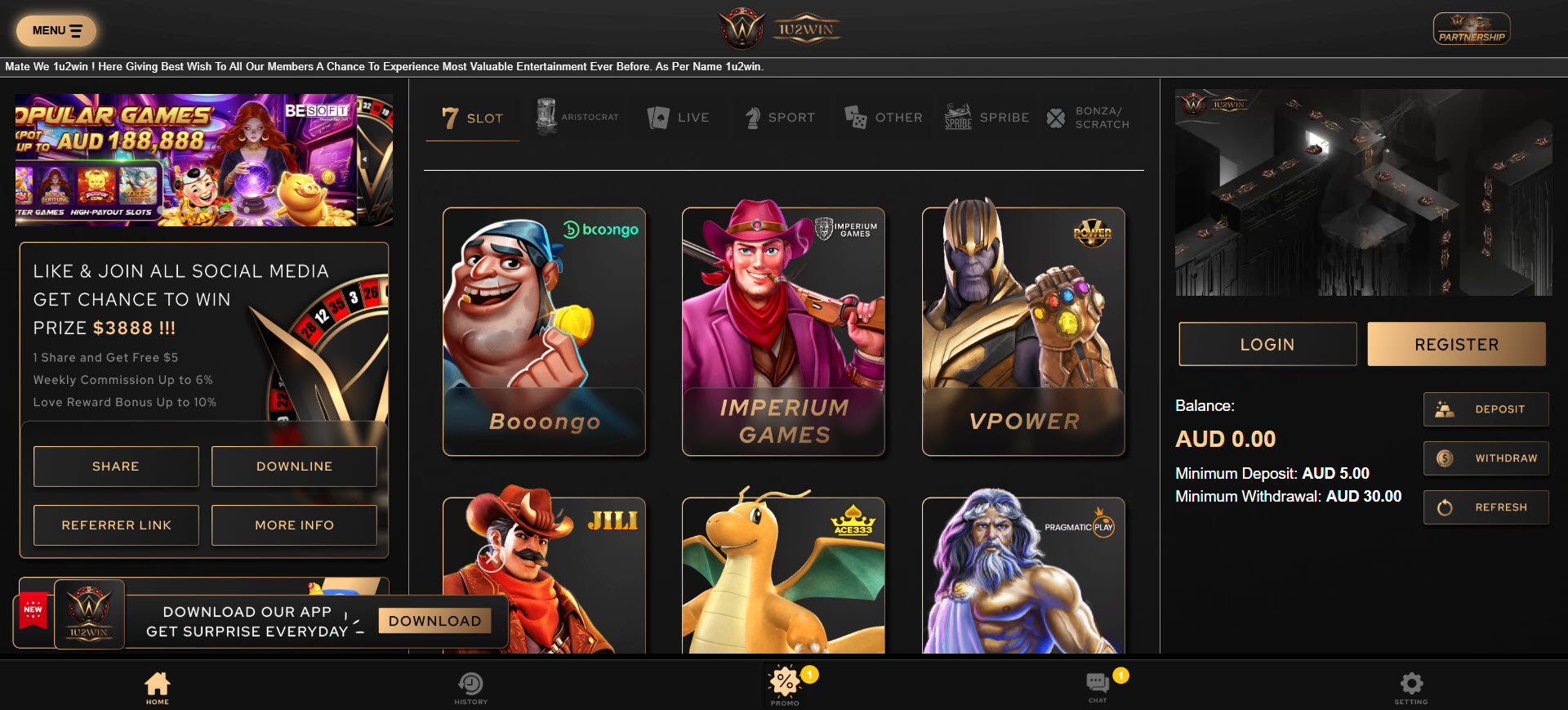 1u2win Casino