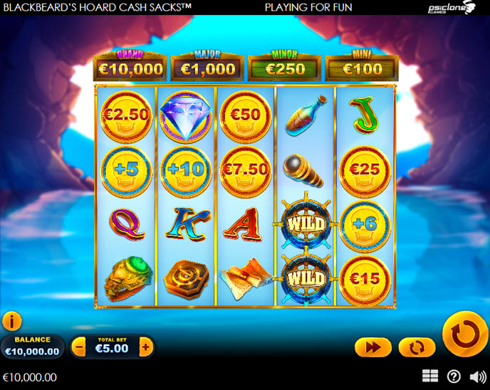 Blackbeard’s Hoard Cash Sacks