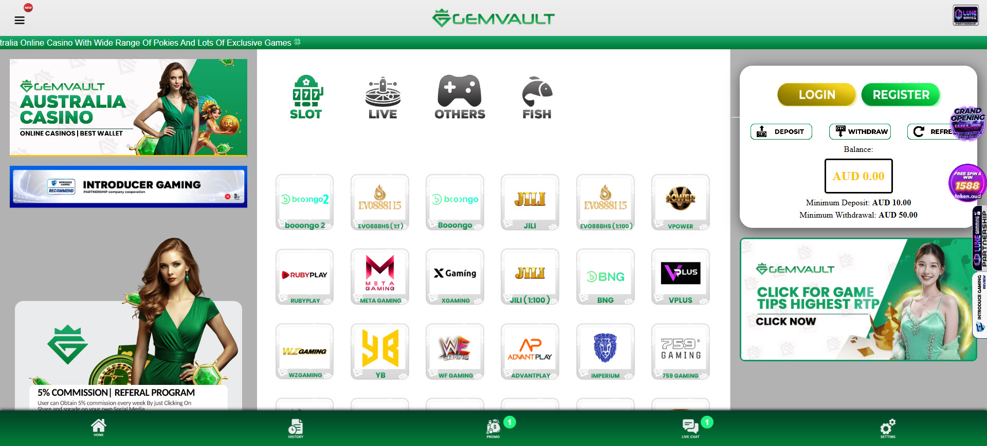 Gemvault Casino