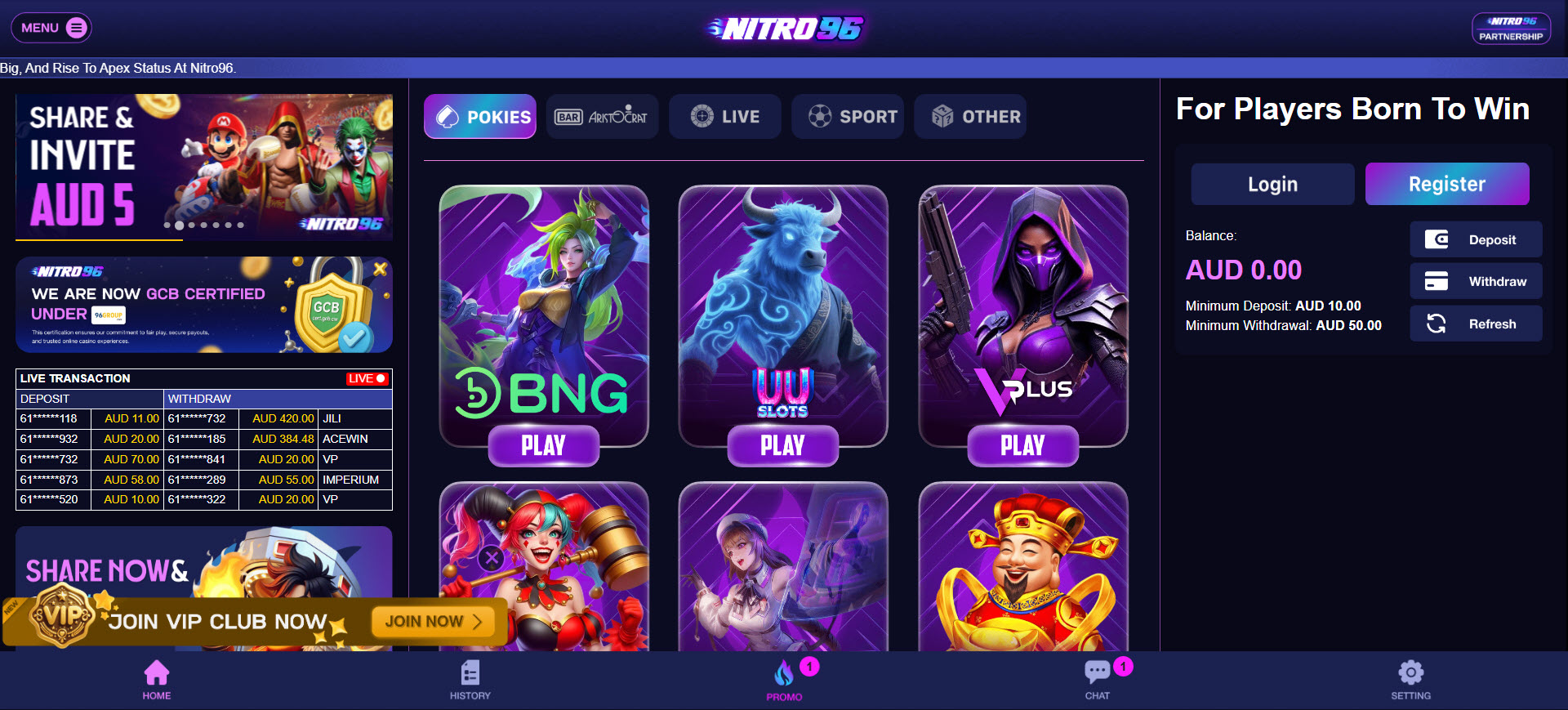 Nitro96 Casino