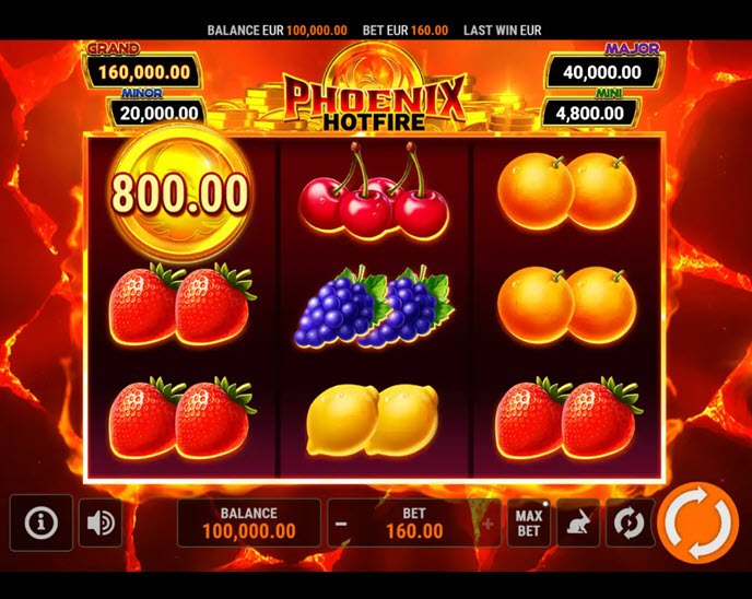 Phoenix Hotfire Hold and Win