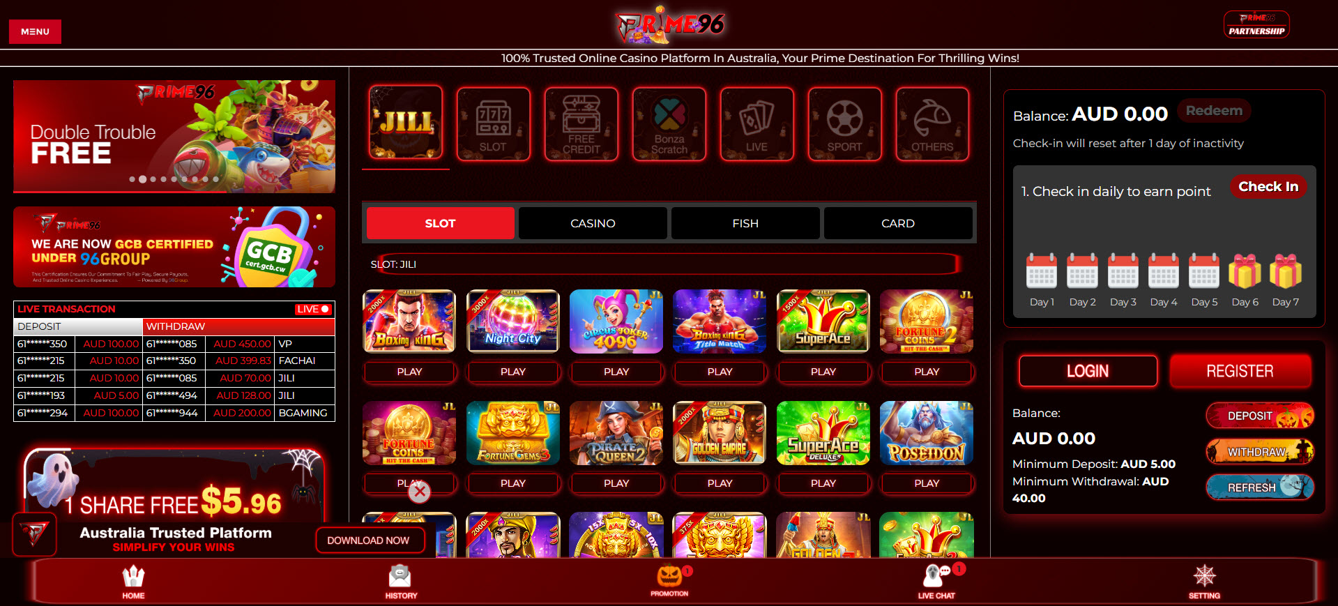 Prime96 Casino