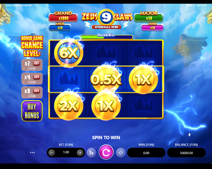 Zeus Claws: Eternal Win