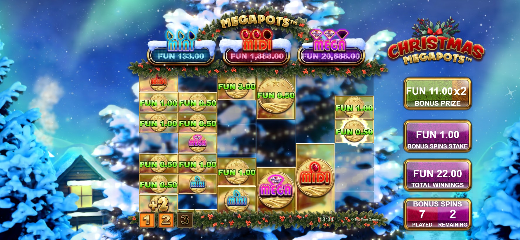 Бонусныя гульні Christmas Megapots
